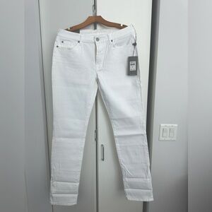 7 For All Mankind, size 32, Kimmie Straight, white, NEW with tags